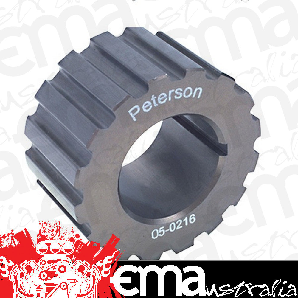 Peterson Fluid Systems | PFS05-0214 | Gilmer Crank Pulley 14 Tooth 1.020" Wide 1" Bore