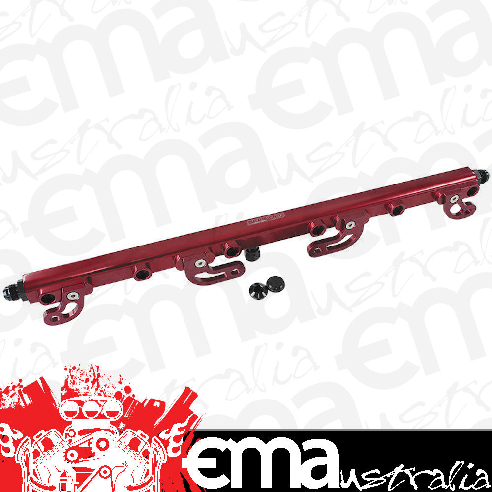 Aeroflow AF64-2113R Fuel Rail Kit Fg 6 Red Ford Fg 6 Cylinder