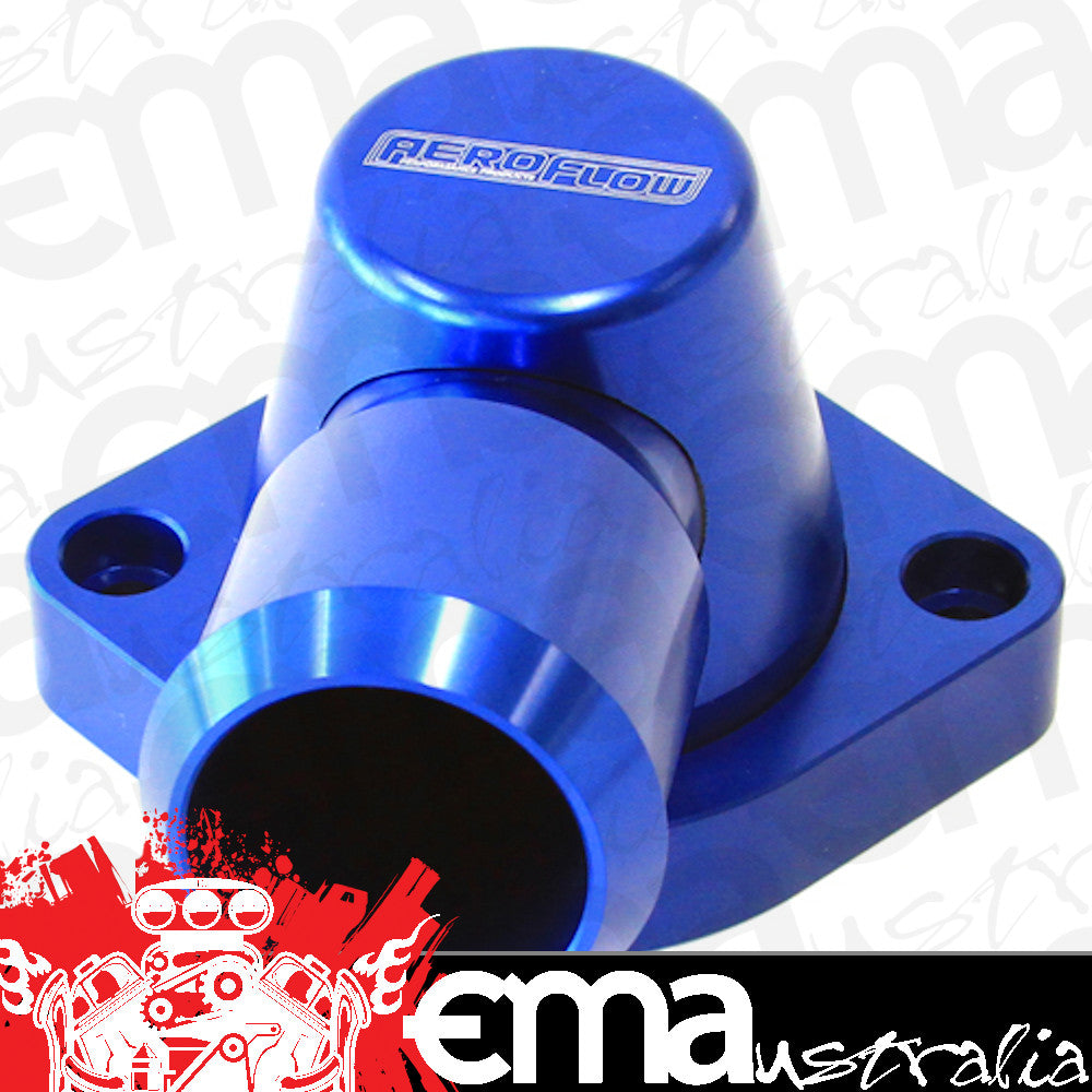 Aeroflow AF64-2115 Billet Thermostat Housing Blue Swivel LS3 Only