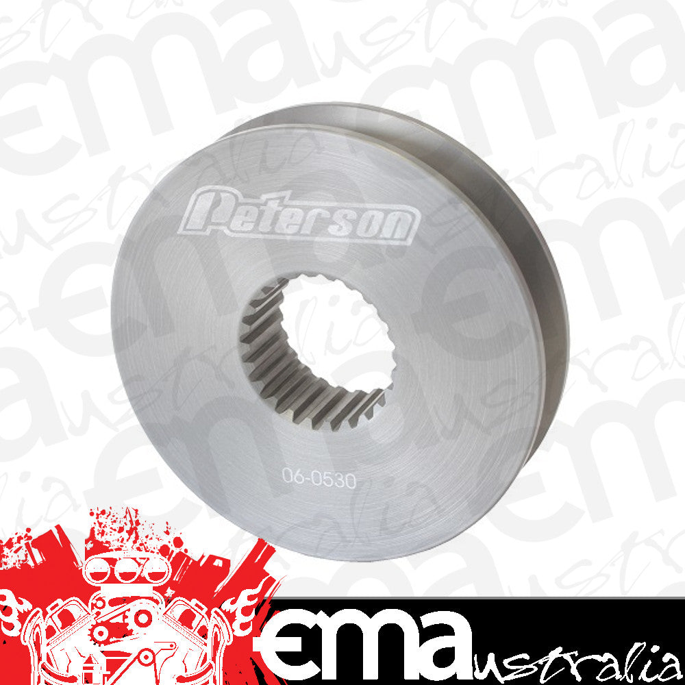Peterson PFS06-0530 Splined V-Belt Pulley 3.5" O.D Single 7/16 Belt