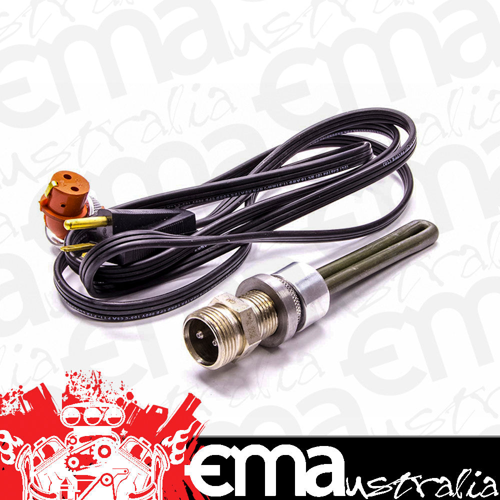 Peterson PFS08-1300 Oil Tank Heater 240 Volt USA Plug 300 Watt Immersion Style Heater Supplied With 1/2" NPT Steel & Alloy Weld In Bungs