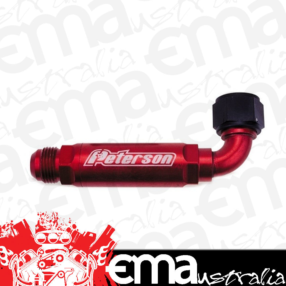 Peterson PFS09-0409 Dry Sump 90¶ø Inline Scavenge Filters -16 AN Male Use On Dry Sump