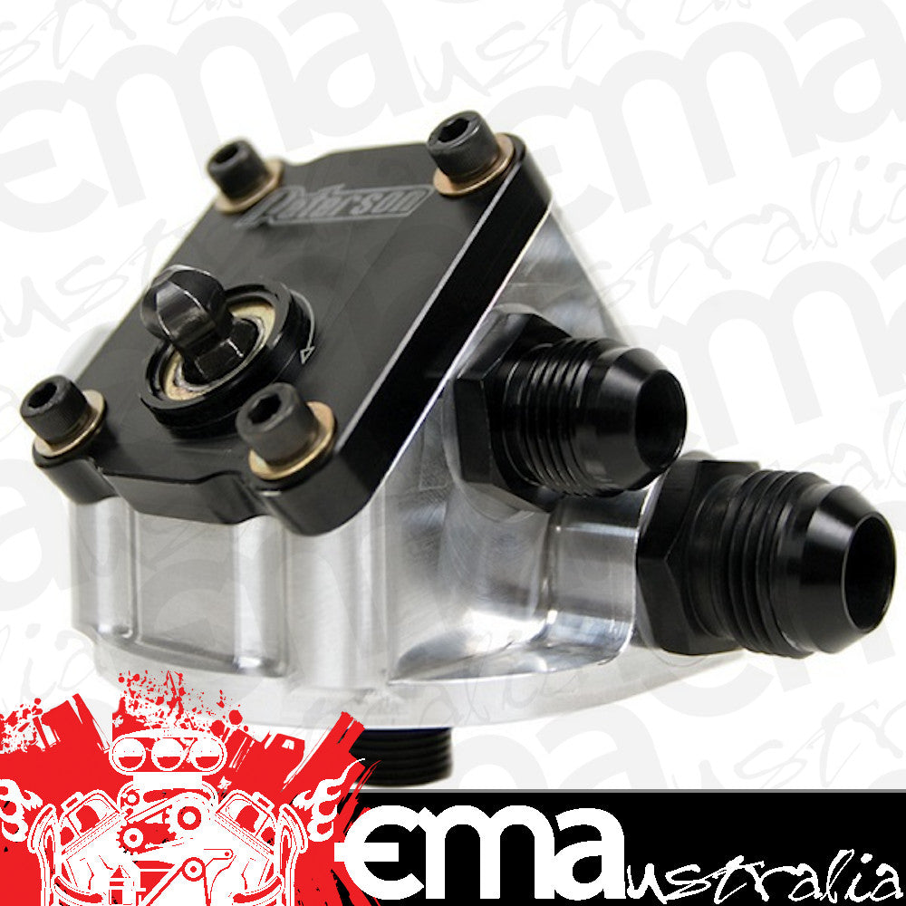Peterson PFS09-1504 Remote Filter Mount With Primer Suit SB Chev Filter 13/16" -12 AN Right To Left Flow