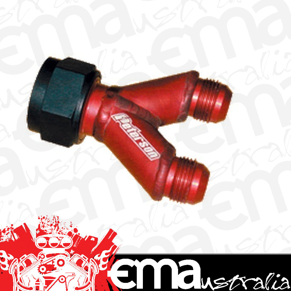Peterson PFS10-1740 Radiator Y Manifold -20 AN Female To X 2 -16 AN Male