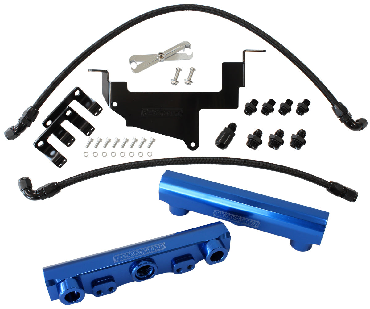Aeroflow AF64-2131 for Toyota 86 / Brz Fuel Rail Kit -8ORB Inlets / Outlets Scion