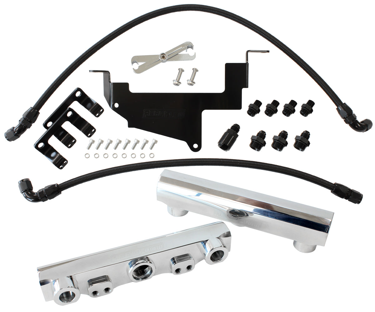 Aeroflow AF64-2131P for Toyota 86 / Brz Fuel Rail Kit -8ORB Inlets / Outlets Scion