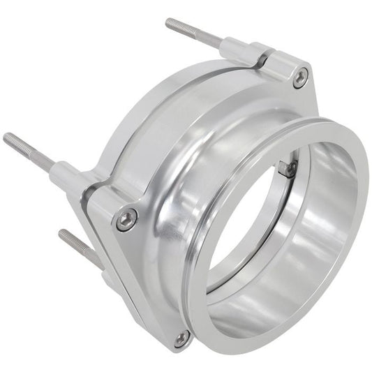 Aeroflow AF64-2144 GM LS Throttle Body Adapter Silver Finish suits 102mm Fly By Wire and 4" Intercooler Clamp