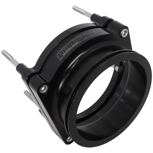 Aeroflow AF64-2144BLK GM LS Throttle Body Adapter Black Finish suits 102mm Fly By Wire and 4" Intercooler Clamp