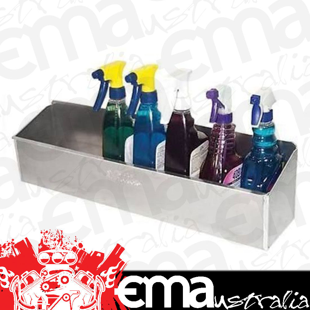 Pit Pal PIT-112 Aluminium 10 Container Storage Shelf 24"L X 5"W