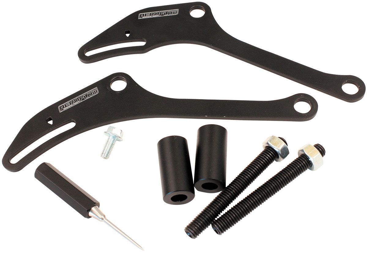 Aeroflow AF64-2160BLK Billet GM LS1 Timing Pointer Suits 6.75" and 7.50" Harmonic Balancer, Black Finish