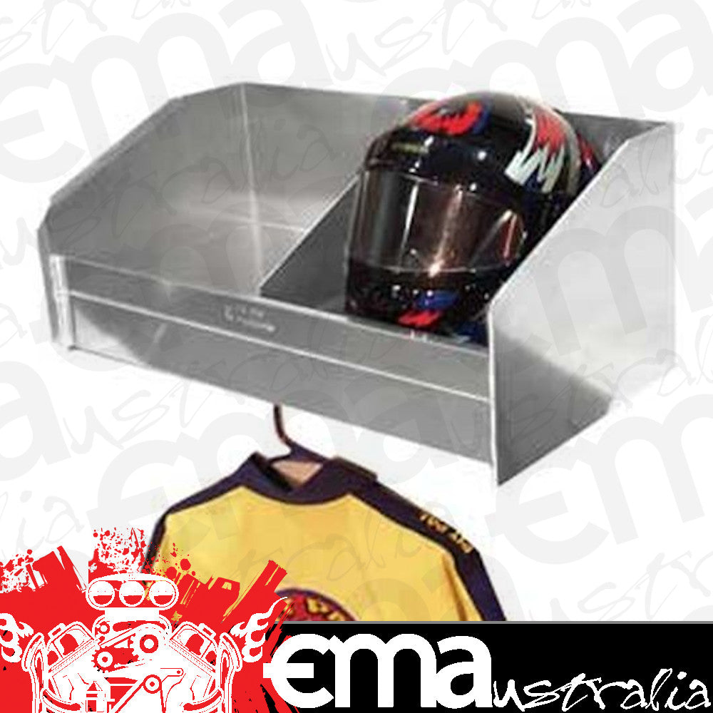 Pit Pal PIT-331 2 Bay Wall Mount Helmet Shelf w/ Hanger 28.5"W X 12"H X 15"D