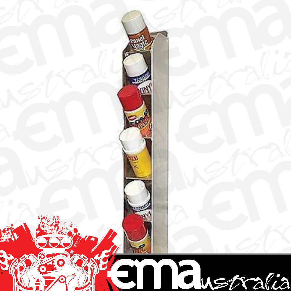 Pit Pal PIT-V98 6 Aerosol Can Vertical Storage Rack 30.25"H X 4"W X 5.25"D