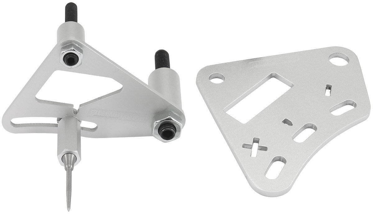 Aeroflow AF64-2161S Billet GM LS2 Timing Pointer Suits 6.75" and 7.50" Harmonic Balancer Silver Finish