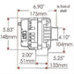 Powermaster PM18302 Gm Style Ad Alternator Chrome 165 Amp 2 Pin 6-Rib Pulley