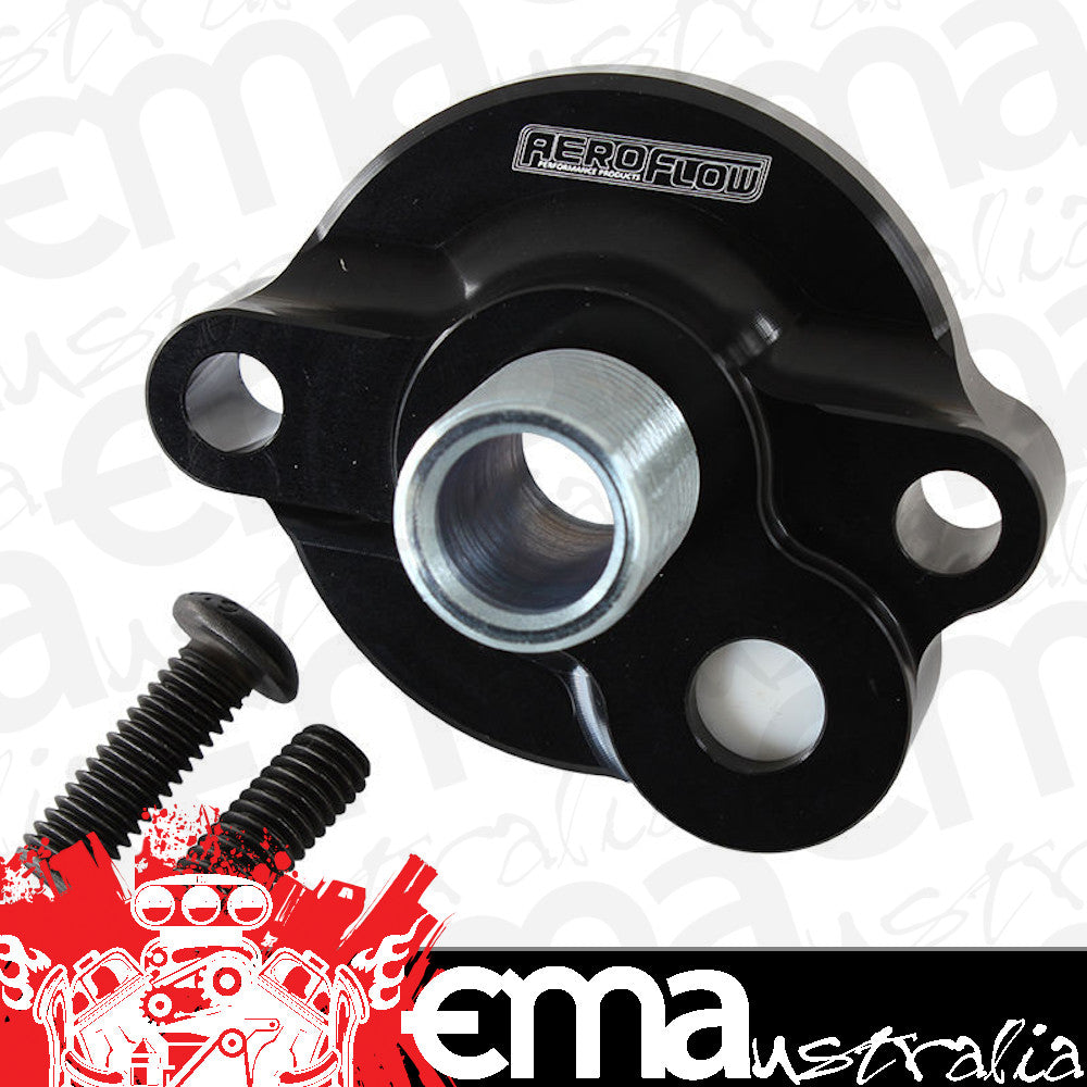 Aeroflow AF64-2185BLK Sb Chev Oil Filter Adapter 15 Psi Internal Bypass Ofa