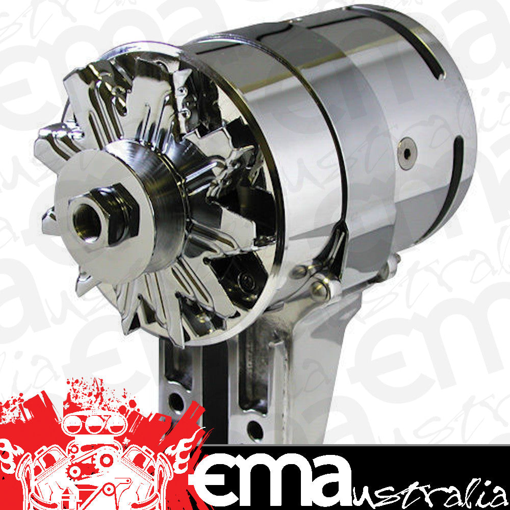 Powermaster PM282021 Ford Flathead 49-53 Powergen 75Amp Alternator Polished