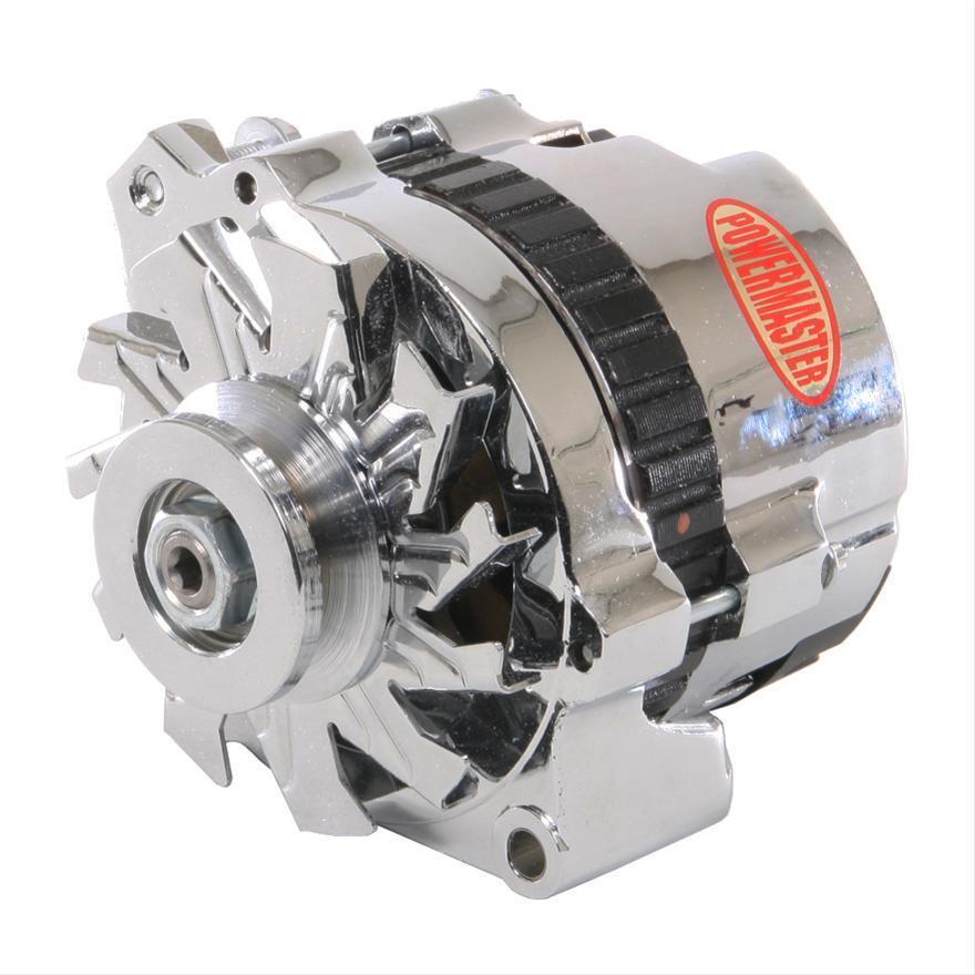 Powermaster PM678611 Gm/Chev 140A 1 Wire Alternator Polished Single V Pulley