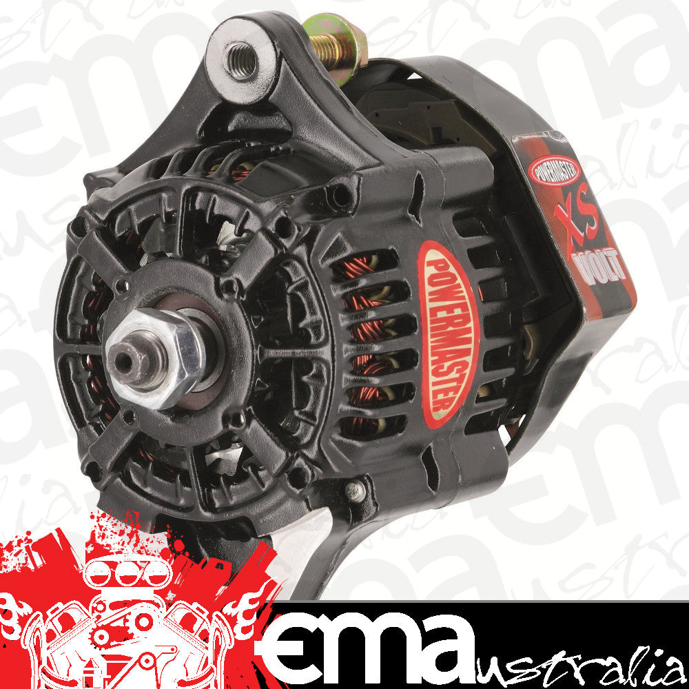 Powermaster PM8168 Black Denso xs Volt Race Alternator 50 Amp 1 Wire No Pulley