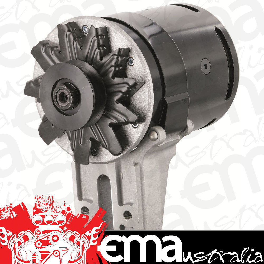 Powermaster PM82021 Ford Flathead 1949-53 Powergen 75 Amp Alternator Black