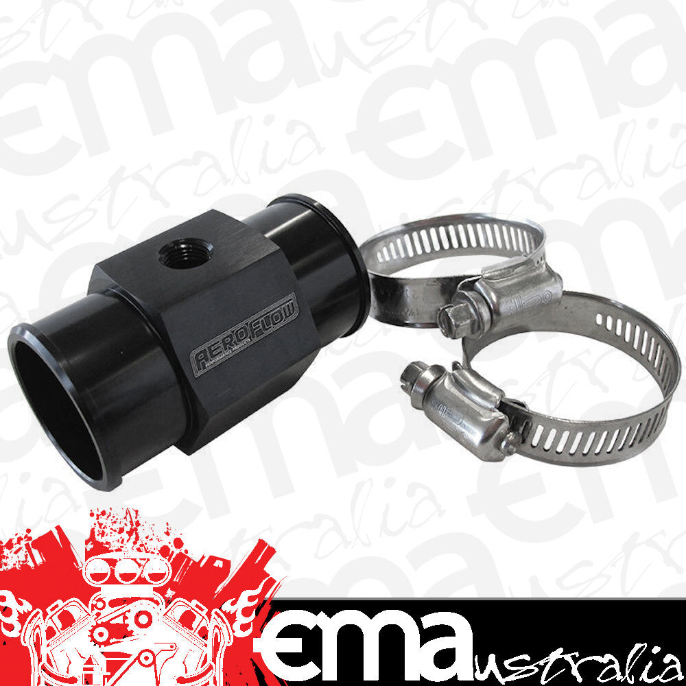 Aeroflow Performance Products AF64-2236 1-27/64" 36mm Water Temp Hose Adapter W/ 1/8" NPT Gauge Port