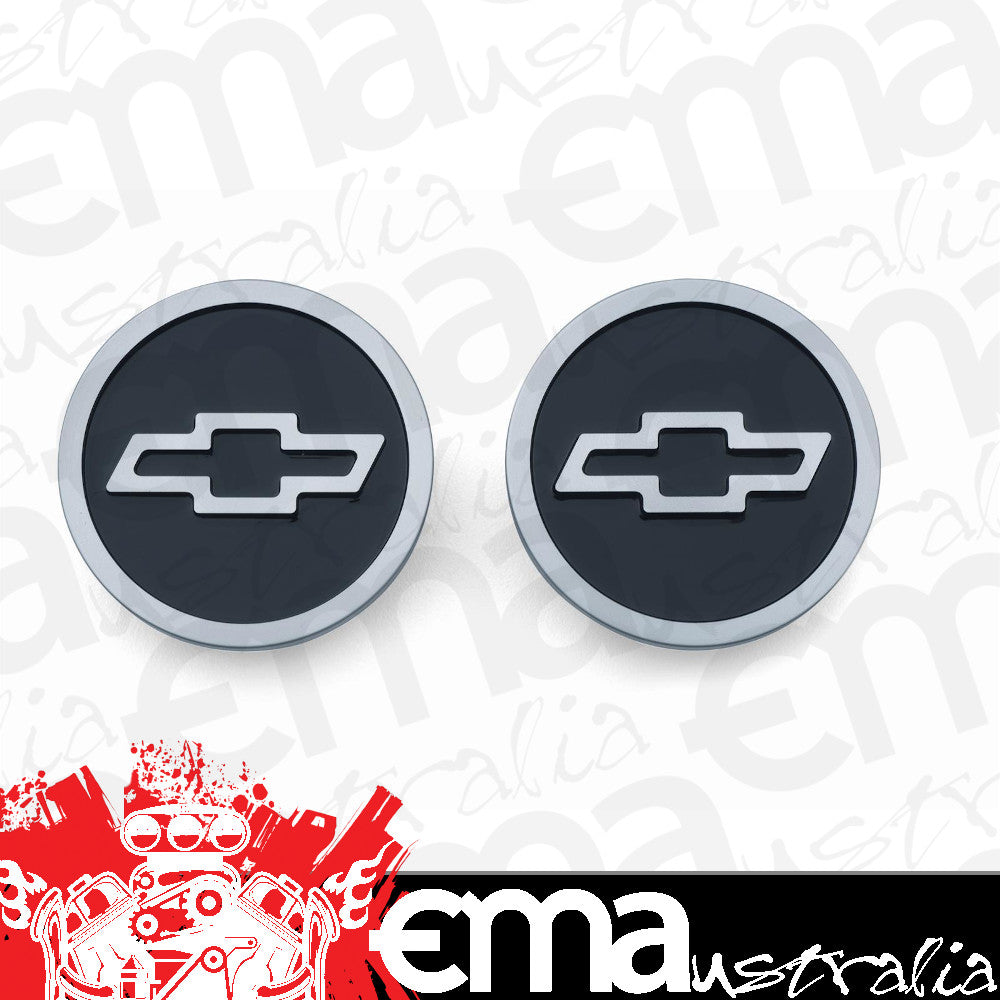 Fits all Chevy small blocks, except the LS series Welch Plug Inserts Bowtie Logo suit Chev SB V8 (pair) Proform Parts PR141-232