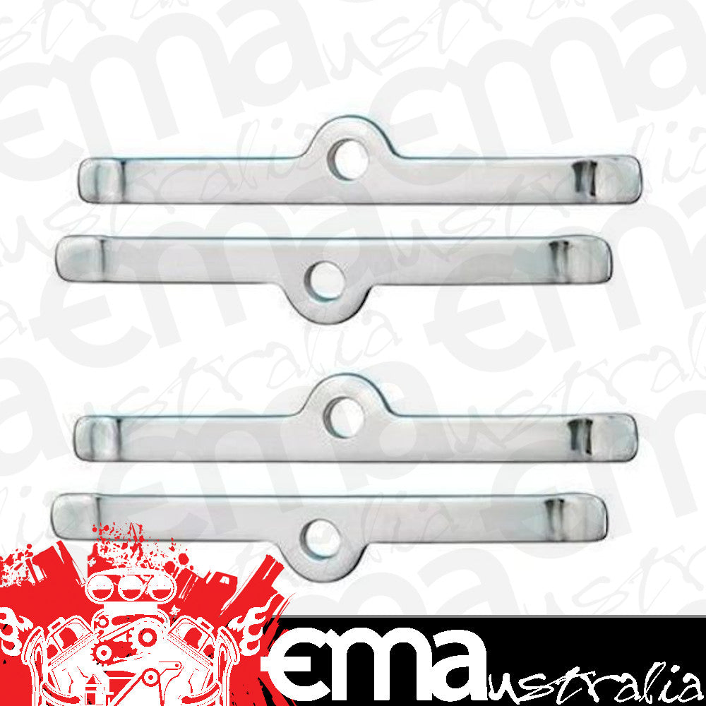 Proform Parts PR141-610 Valve Cover Hold Down Clamps Chrome suit Chev SB V8 (Set of 4)