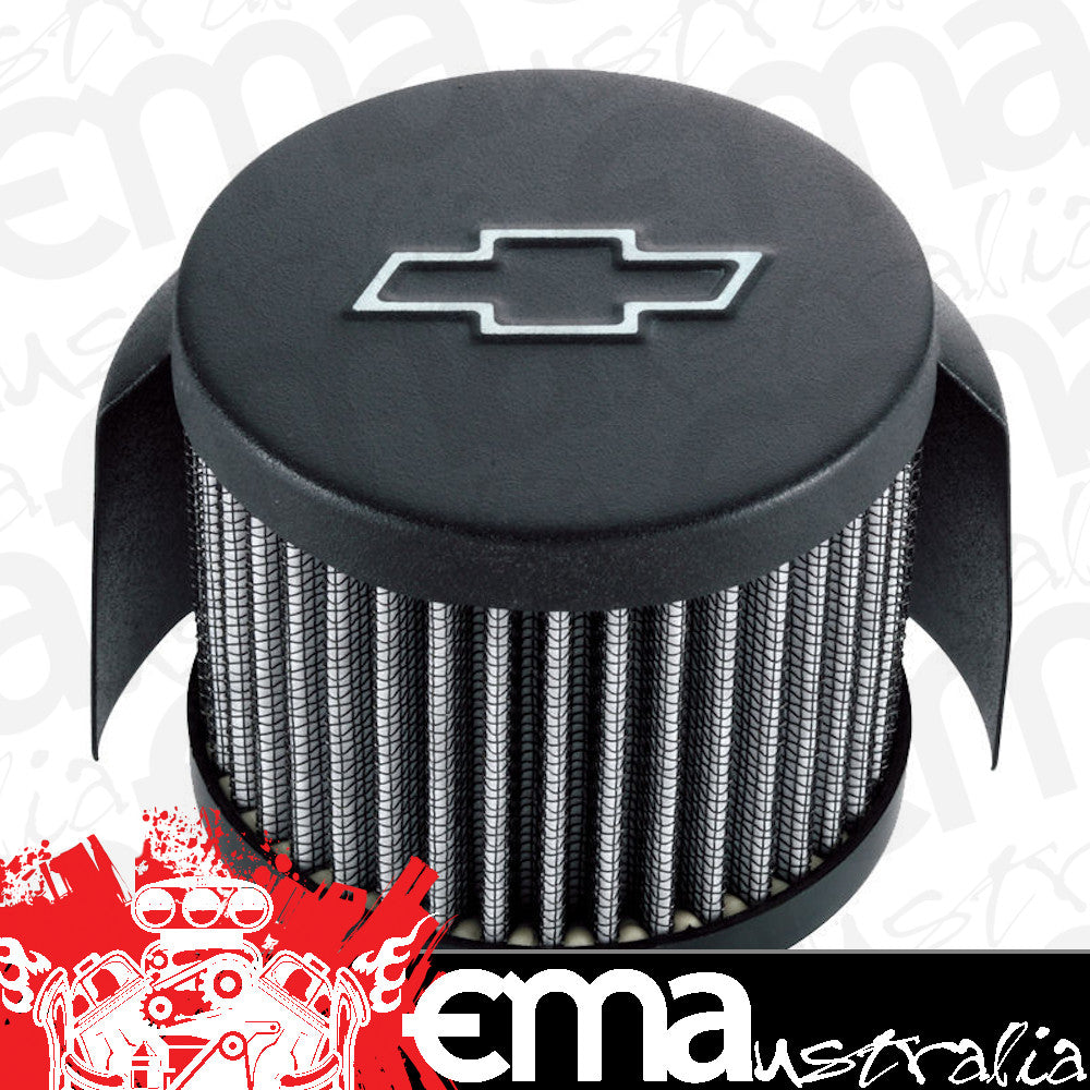 Proform PR141-613 Push-In Shielded Breather Black w/ Silver Bowtie