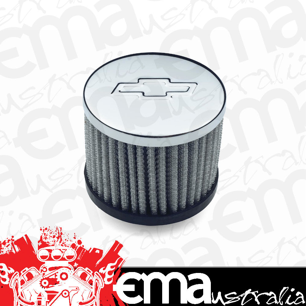 Proform Parts | PR141-622 | Push-In Style Valve Cover Breather 3" Diameter Chrome
