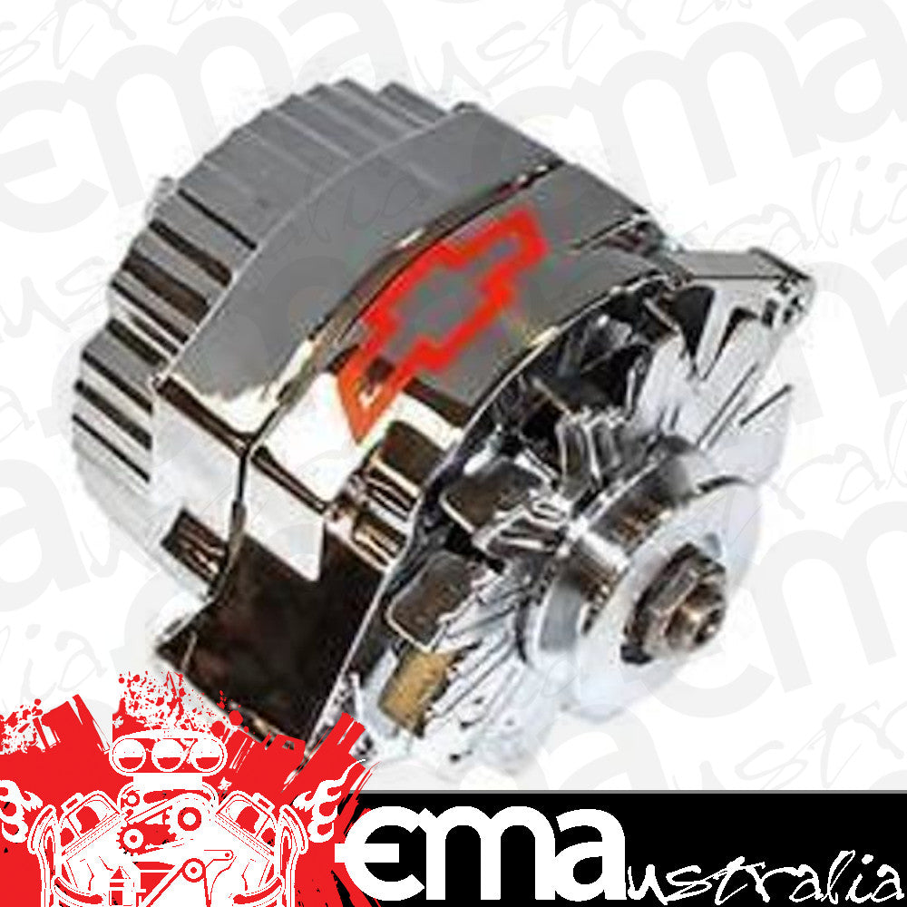 Chev Big & Small Block Bowtie 80 Amp Alternator V Belt SB BB Chrome Inernal Reg Proform Parts PR141-656
