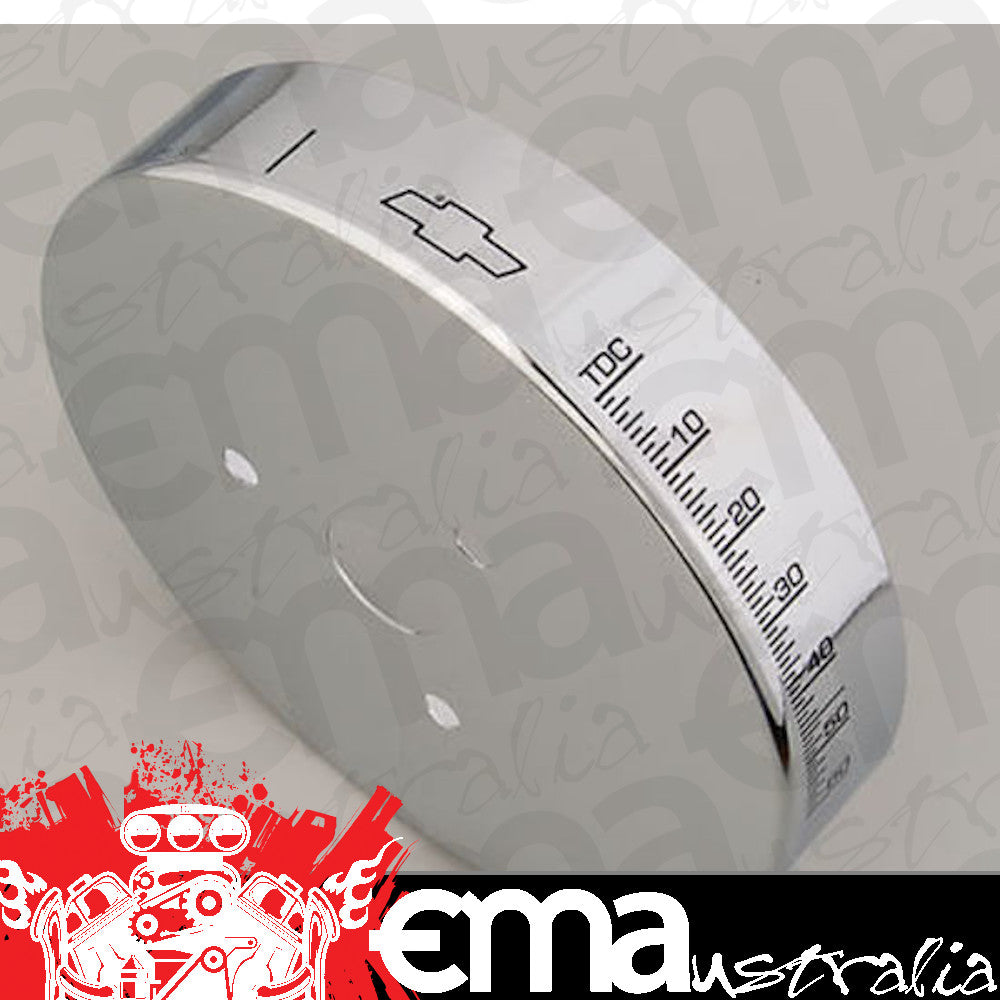 Chev Small Block Gen I V8 8" Chrome Harmonic Balancer Cover 262-400 Pr 141-726 Proform Parts PR141-726