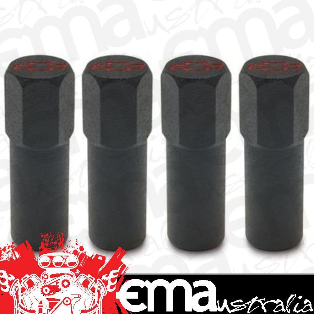 Proform PR141-759 Mini Nuts Valve Cover Steel Black Red Bowtie Emblem