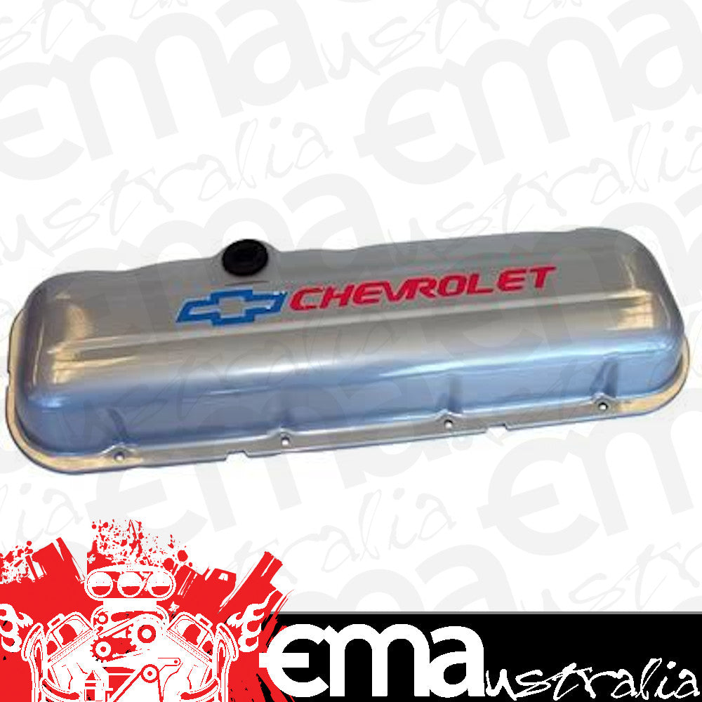 Proform PR141-814 Steel Valve Covers Grey w/ Logo suit Chev BB 396-454 V8