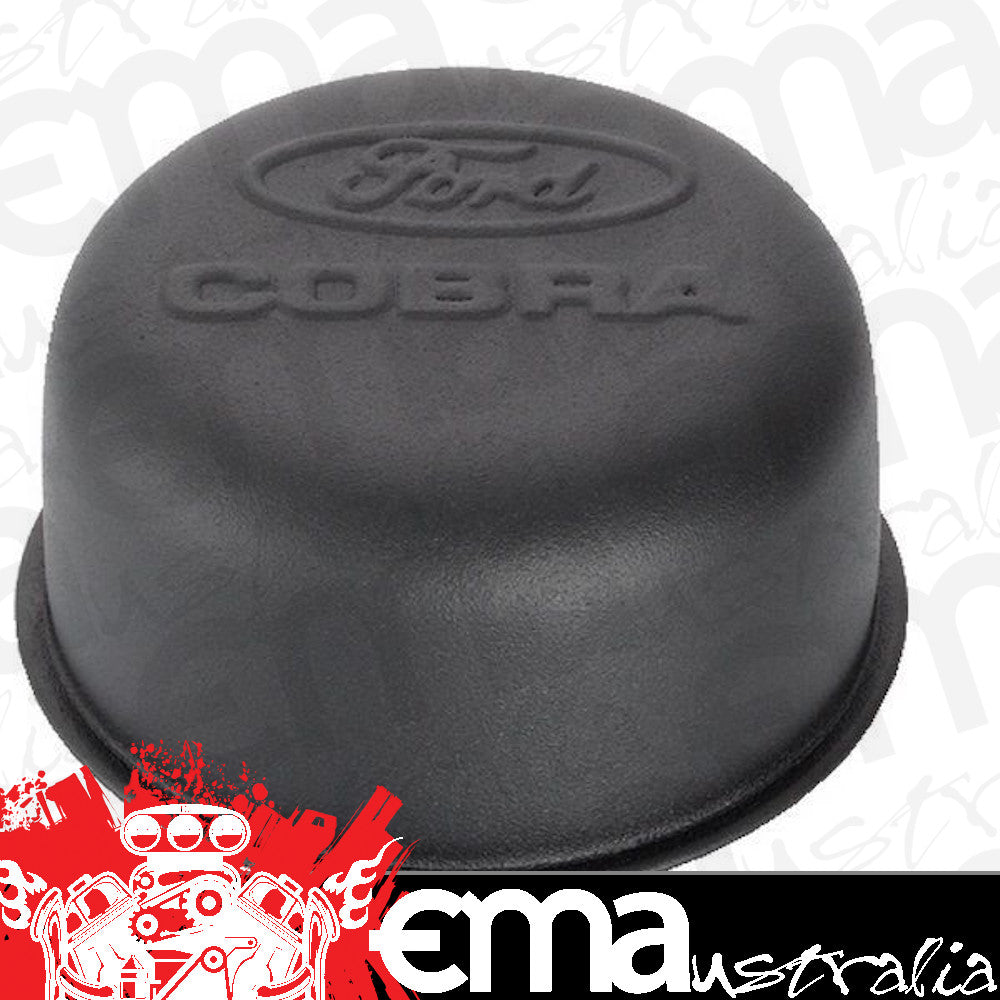 Proform PR302-226 Black Valve Cover Breather Cap w/ Ford Cobra Logo