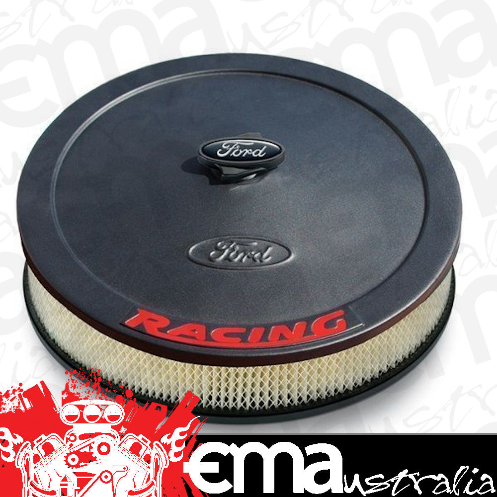 Proform PR302-352 Ford Racing Air Cleaner Black w/ Red Logo 13" x 2-5/8"