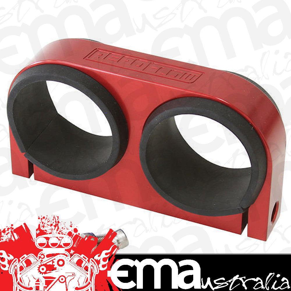 Aeroflow Performance Products AF64-2902R Billet Fuel Pump Bracket Boschred Dual suits Bosch / AF49