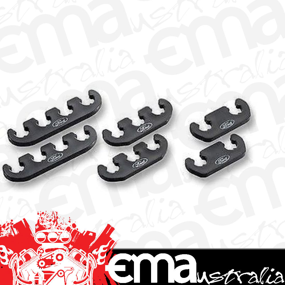 Proform PR302-641 Spark Plug Lead Separators Black Ford Logo 8-8.5mm W