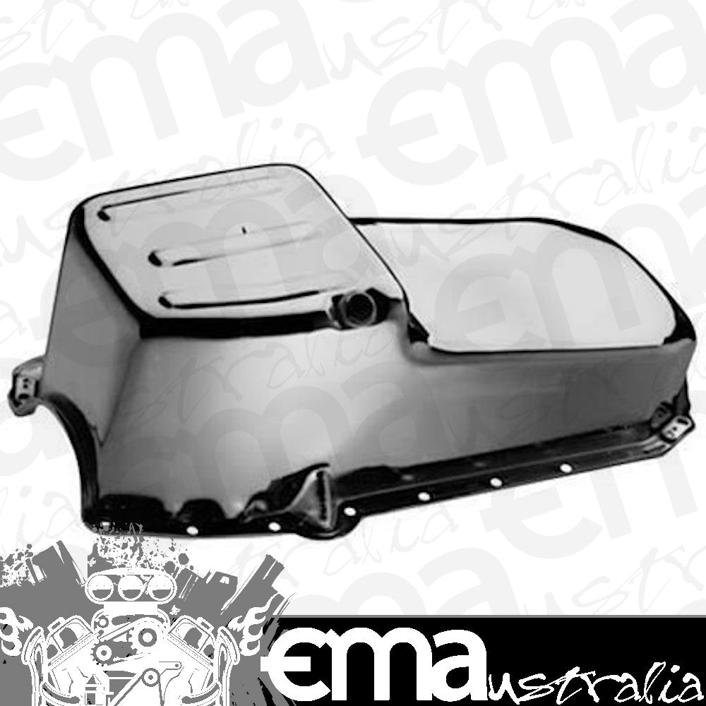 Proform Parts | PR66132 | Street Oil Pan Chrome suit Chev SB w/ Drivers Side Dipstick