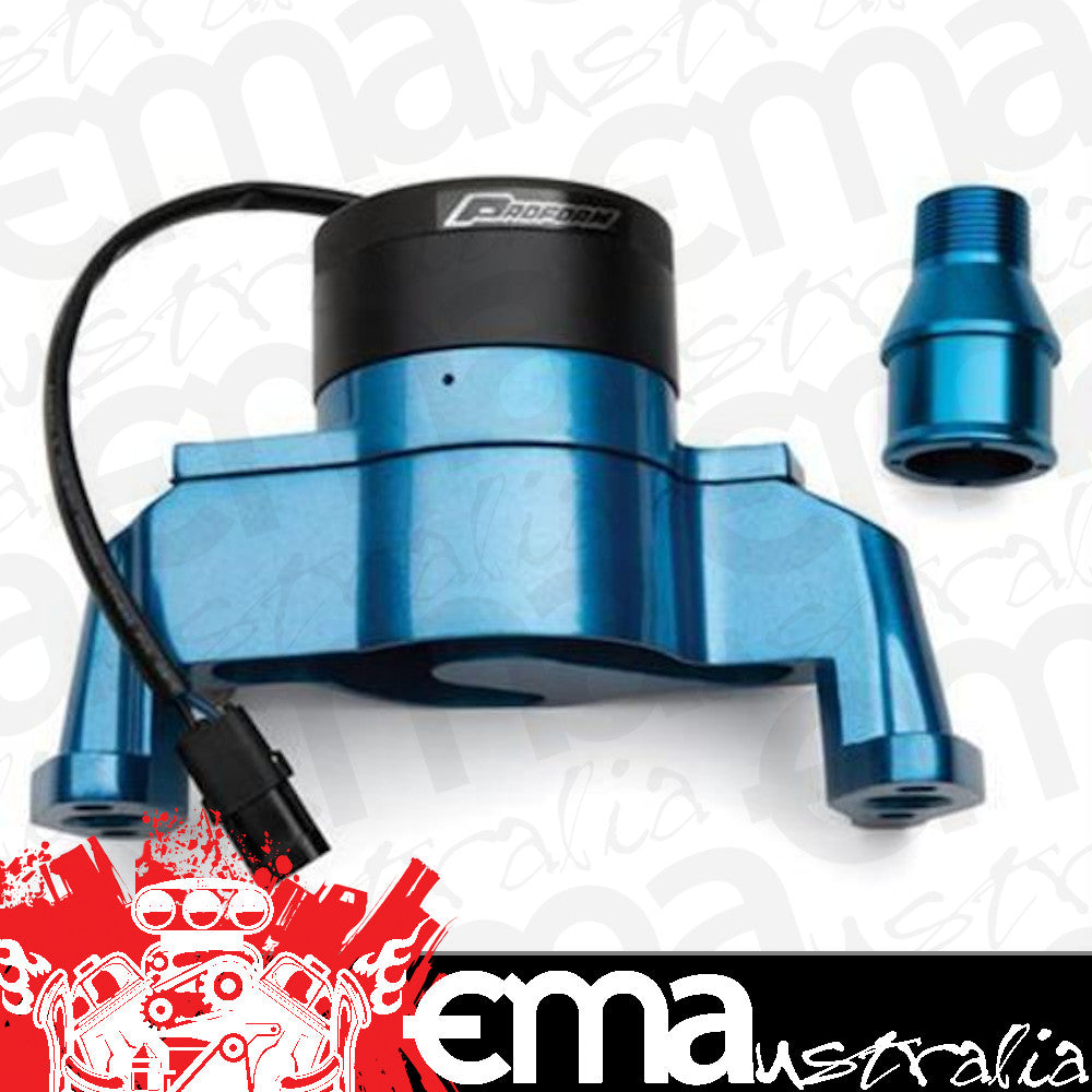Proform PR66225B Water Pump Electric 35GPM Die-Cast Aluminium Blue Powdercoated Chevrolet Small Block (each)