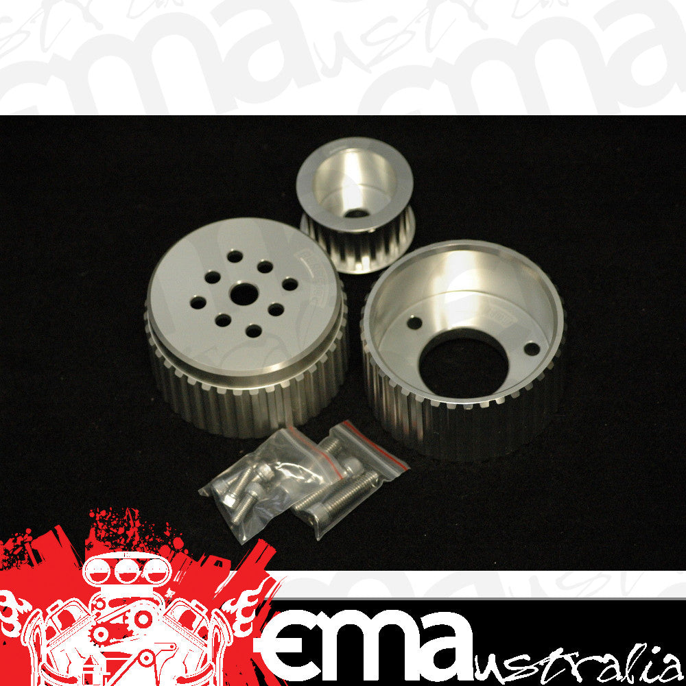 Chevrolet V8 Small & Big Block With Short Water Pump Gilmer Drive Kit Silver Chev W/Pump Aeroflow Performance Products AF64-3000