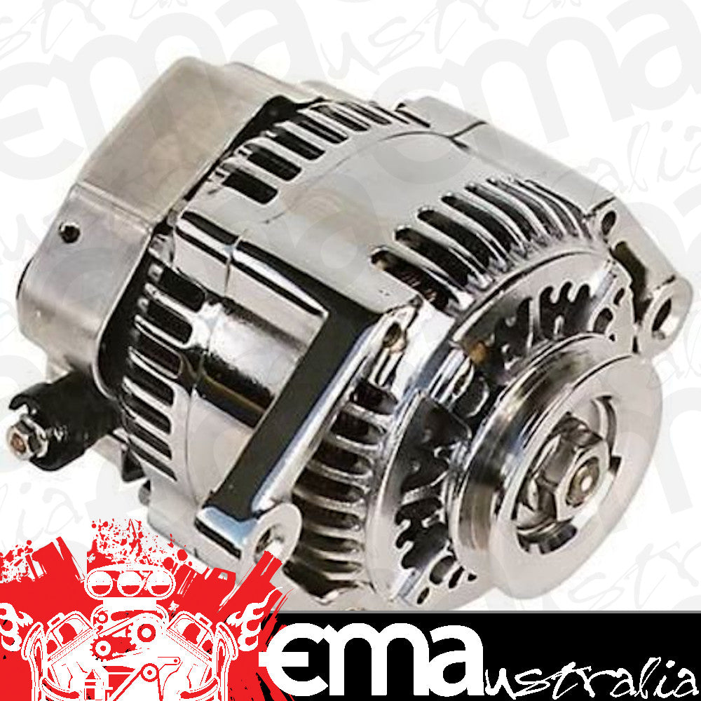 Proform Parts | PR66439 | Polished Alternator 100 Amp Internal Reg & Fan Gm 10Si Case