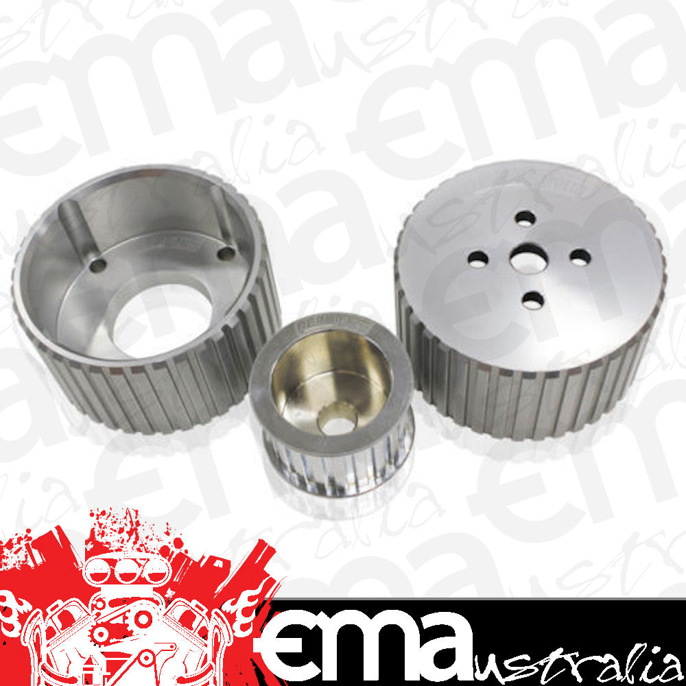 Chevrolet V8 Small & Big Block With Long Water Pump Gilmer Drive Kit Silver Chev W/Pump Aeroflow Performance Products AF64-3001