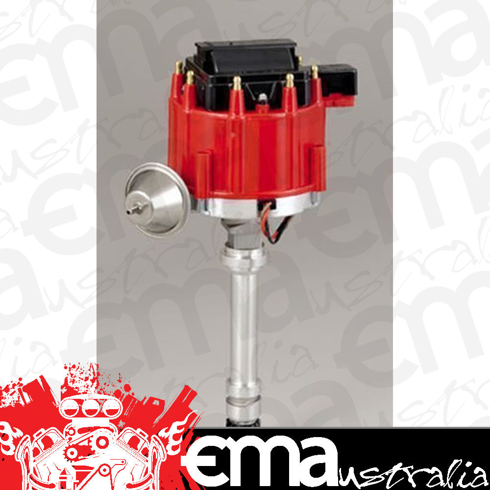 Proform PR66941R Racing Chev SB & BB V8 Electronic HEI Distributor & Coil Red Cap