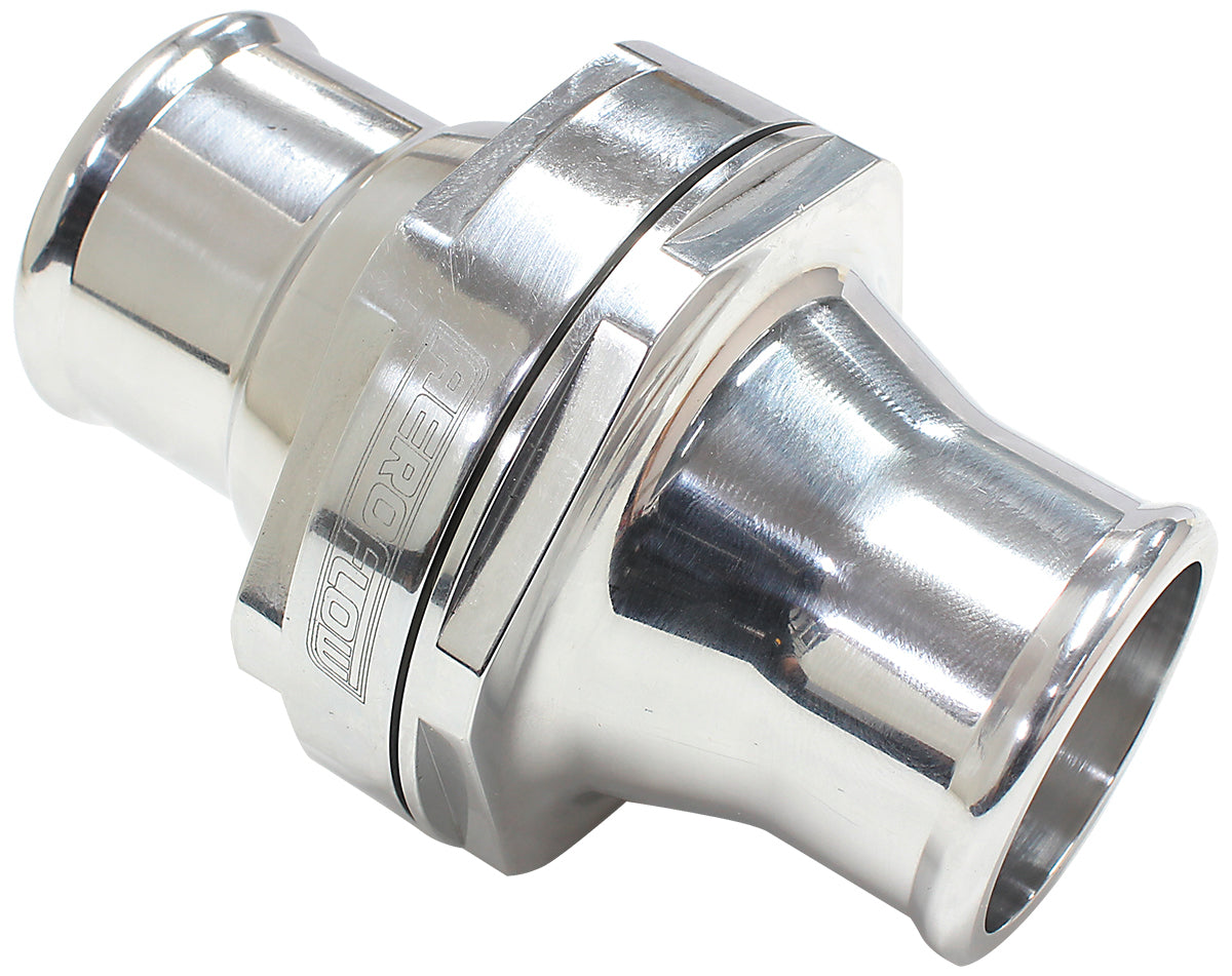 Aeroflow AF64-3044 INLINE THERMOSTAT HOUSING 1.50" 38MM HOSE POLISHED