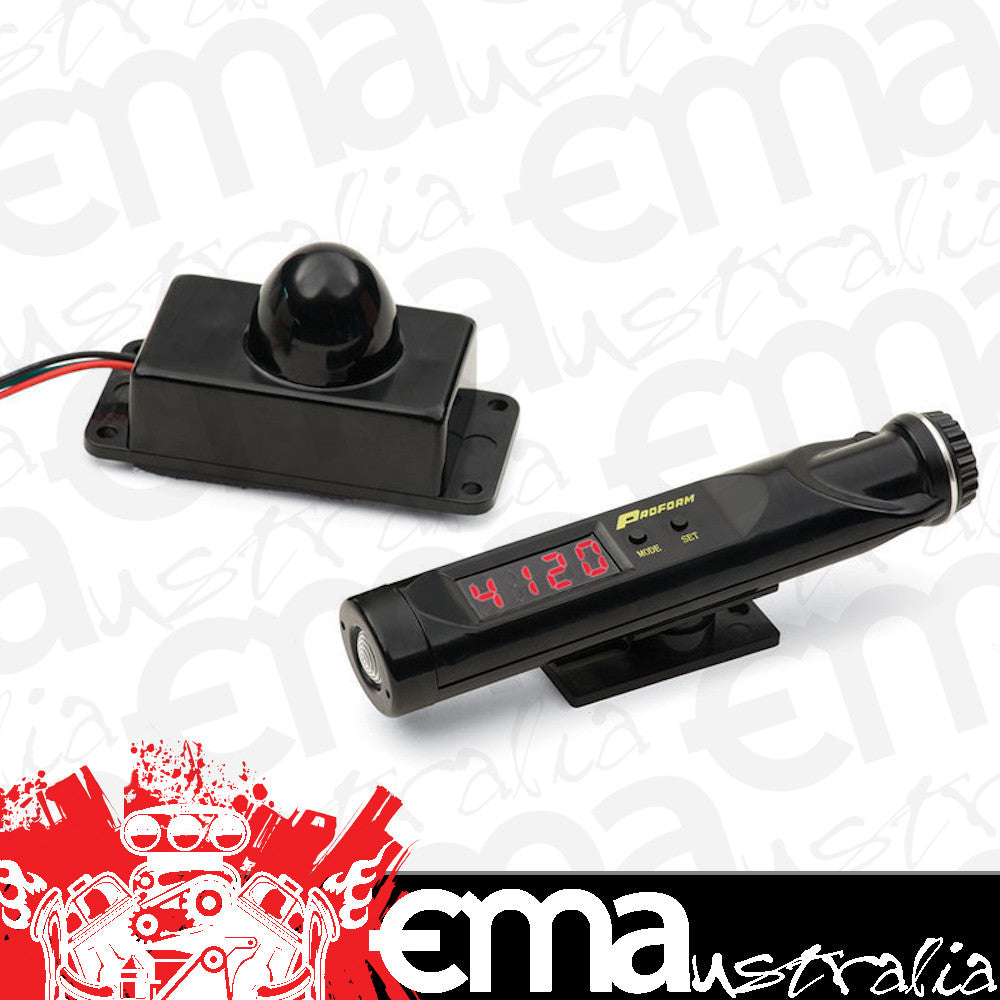 Proform PR67006C Wireless Digital Mini Shift Light Black 100-12000 Rpm