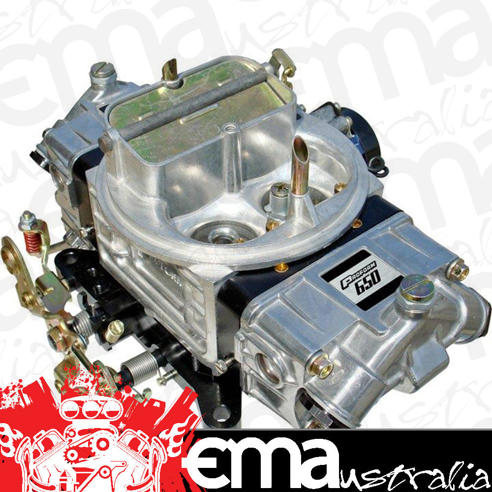 Proform PR67212 650 CFM Double Pumper 4-Barrel Carburettor Billet Base Plate & Metering Block w/ Electric Choke