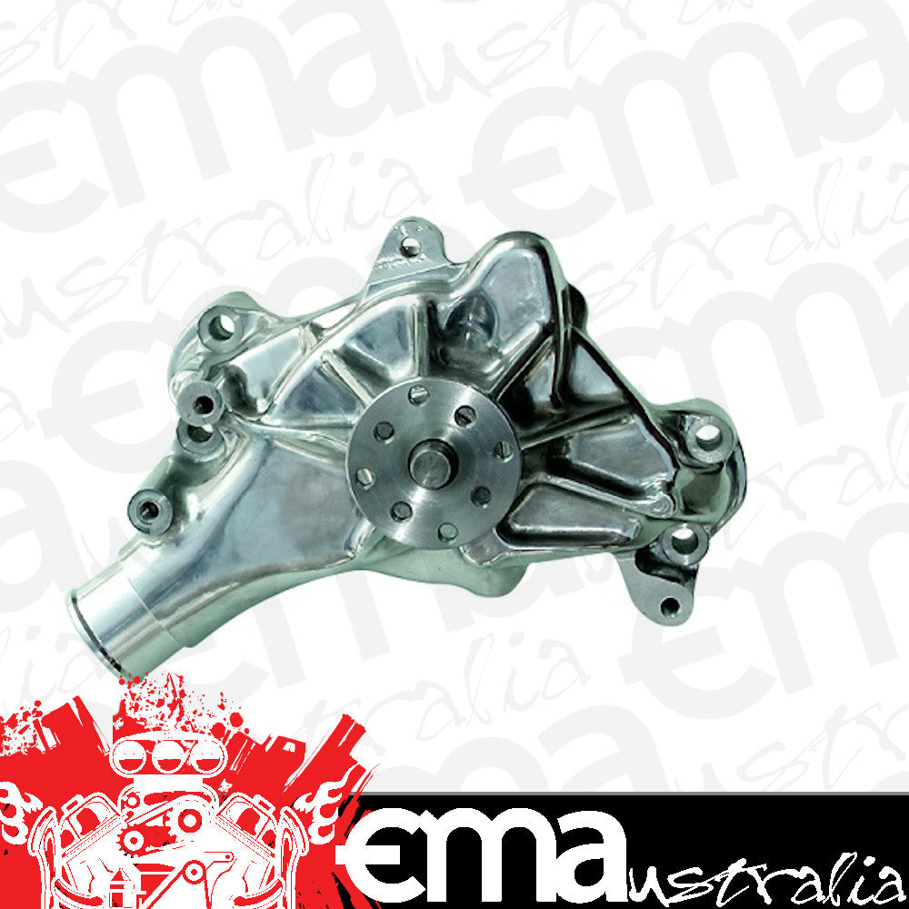 Proform Parts PR67264 High Flow Aluminum Water Pump Polished SB Chev Long Style