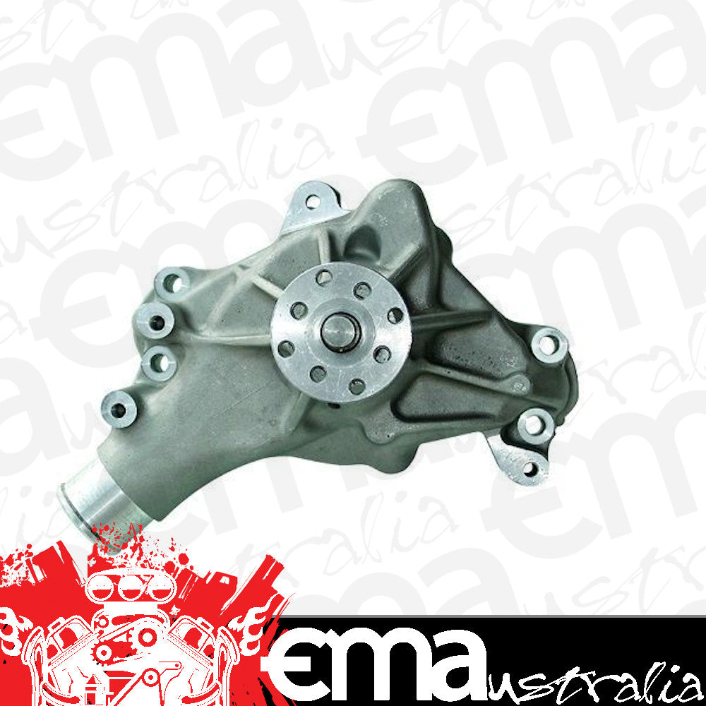 Proform PR67265 H/V Aluminium Water Pump Satin Finish suit Long Pump Chev SB V8