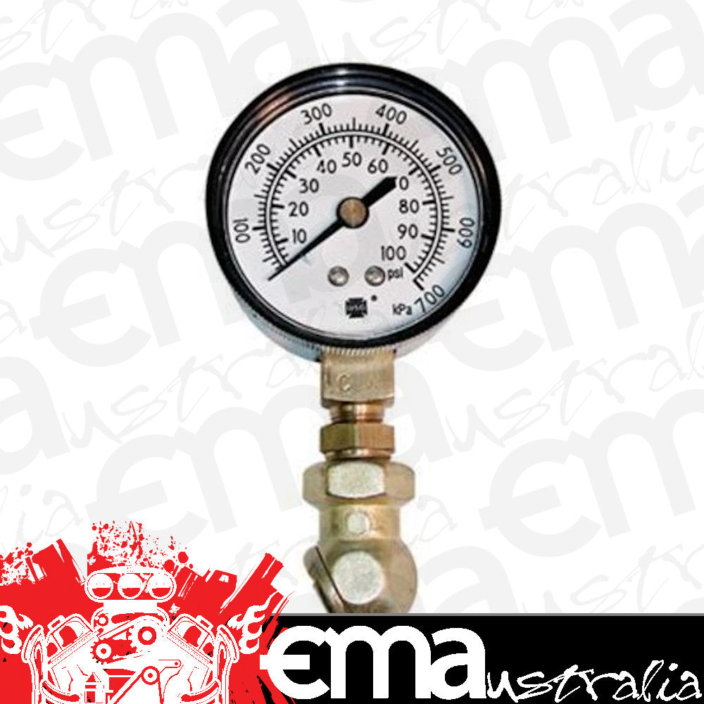 Proform PR67402 Tire Pressure Gauge Air Pressure Analog 2.50 In. Diameter Gauge 0-100 PSI Kit
