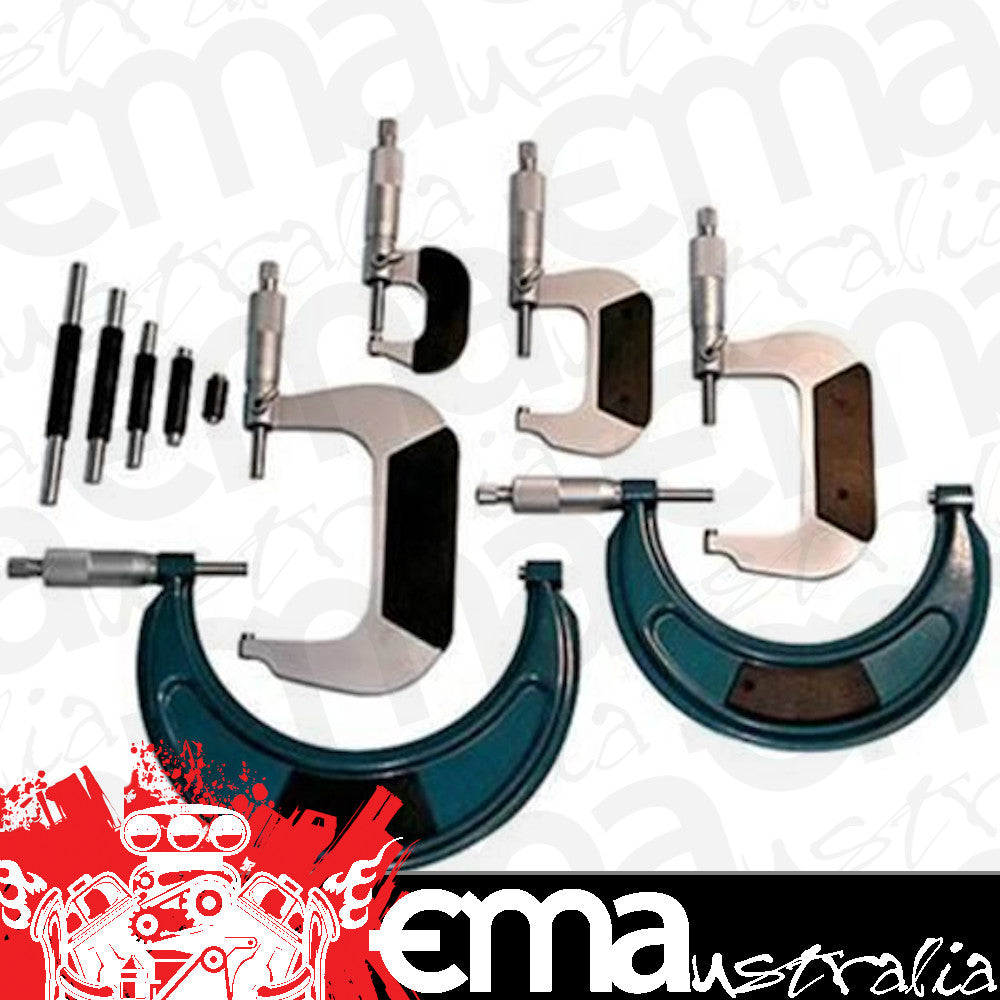 Proform PR67438 Outside Micrometer Set 0-6 In. .0001 In. Graduation Storage Case Set Of 6