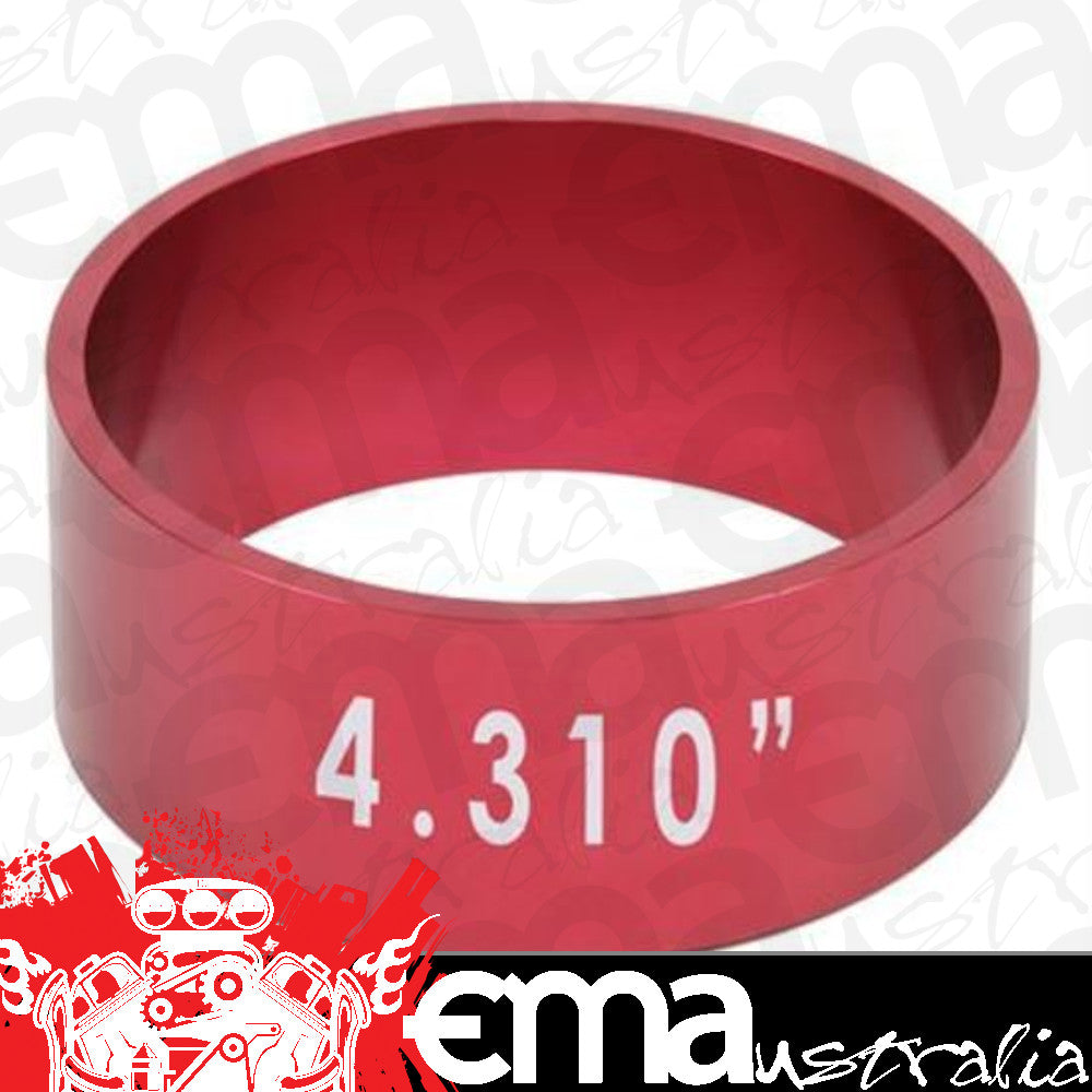 Proform PR67574 Ring Compressor Aluminium Red Anodized 4.310 In. Bore (each)